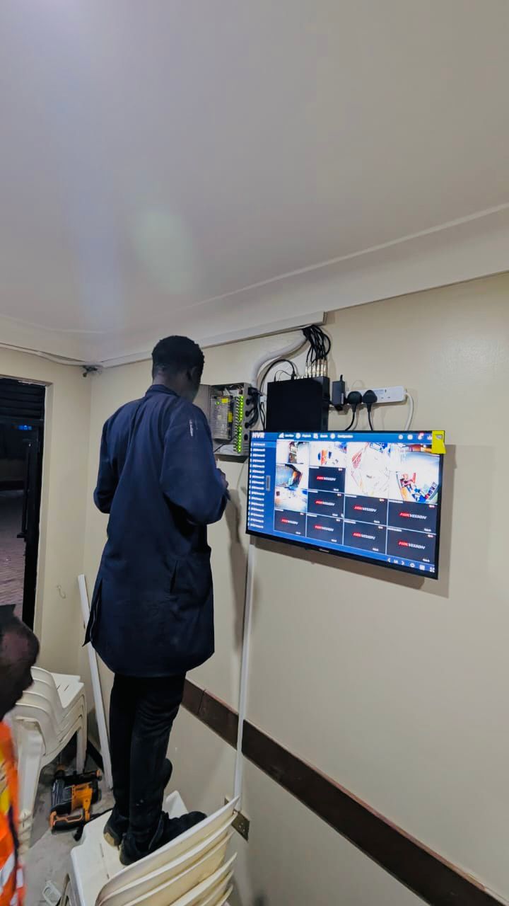 Premium CCTV camera and advanced residential security system installation in Kampala, Uganda by Dynawatt Engineering Services